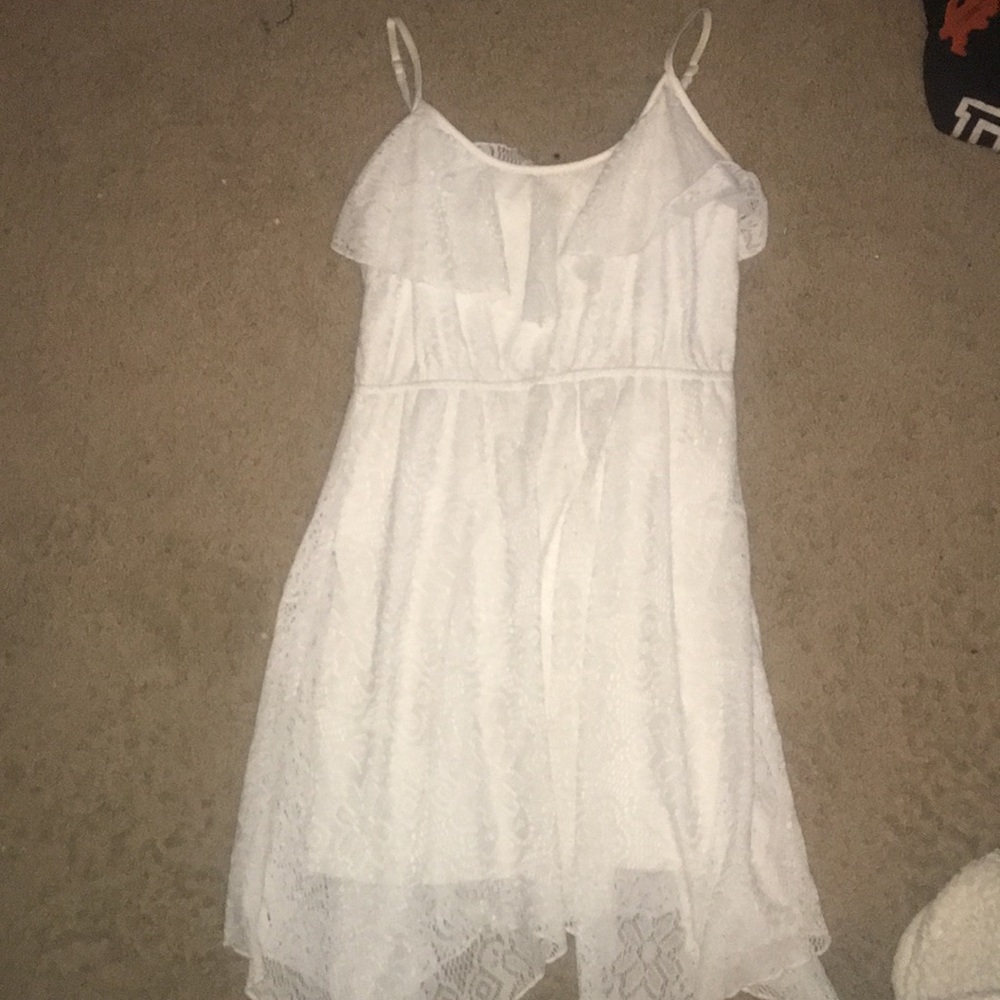 White lace dress